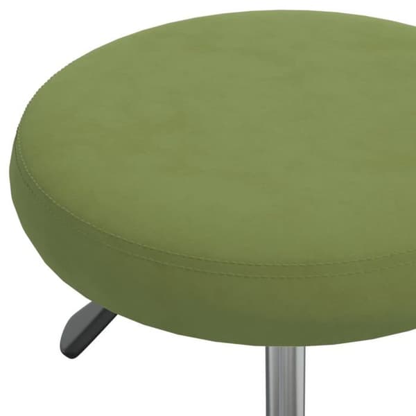 vidaXL Matstol Ljusgrön Sammet 3085729
