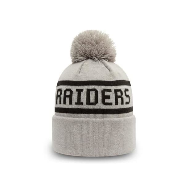 Bonnet Pompon New Era RAIDERS grå 60141680 TU Grå