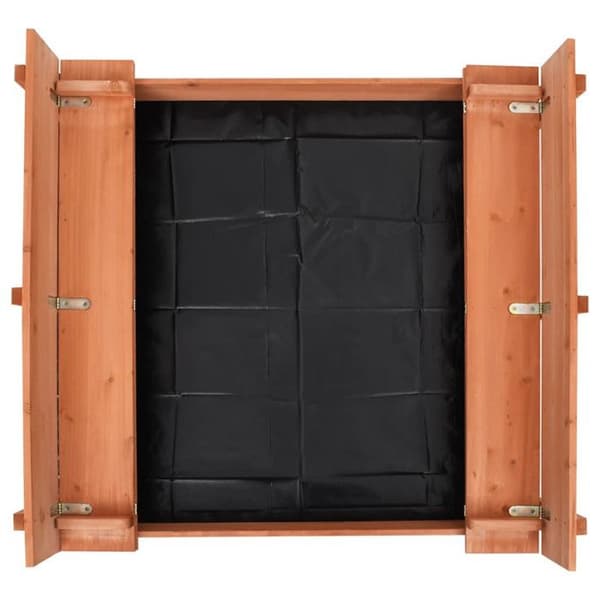 vidaXL Sandlåda Gran Trä 95x90x15 cm