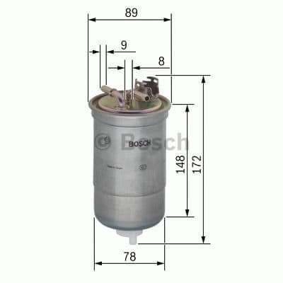 BOSCH Bränslefilter 450906373