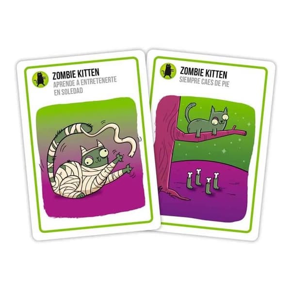 Brädspel - ASMODEE - Zombie Kittens - Spanska Versionen - Flerfärgad - För Barn