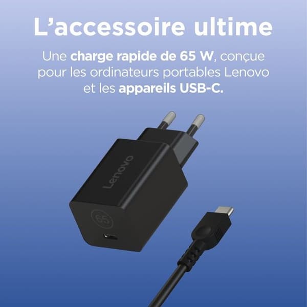 Lenovo 65W Gan Nano Strömförsörjning