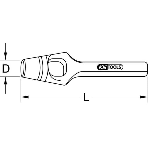 Bågformad stans - KS Tools - 1292062 - Härdat stål - Perforering - Tillverkning av packningar