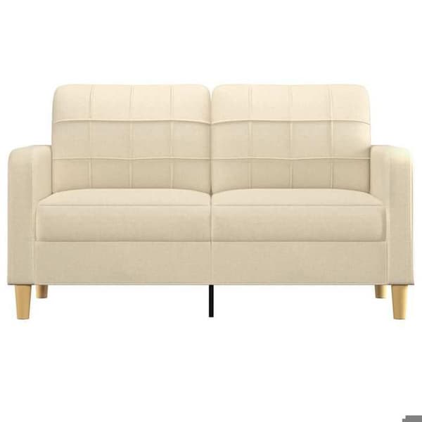 vidaXL 2-sits soffkräm 140 cm Tyg 359093
