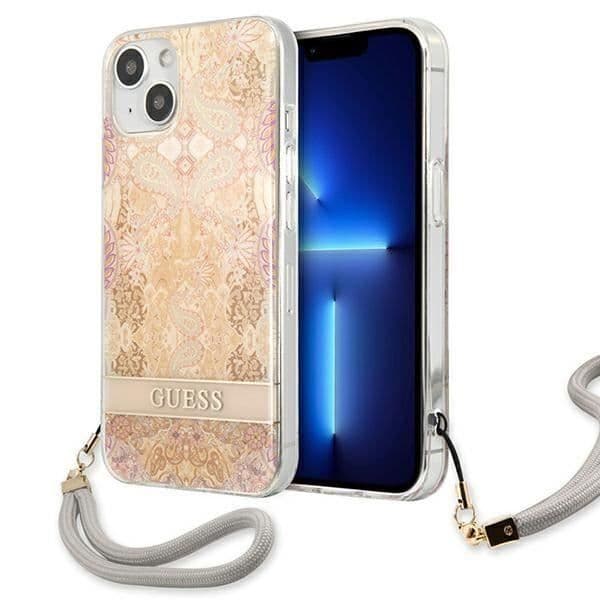 Gissa Blomma Snöre - Coque för iPhone 13 mini (Guld) - 3666339040512