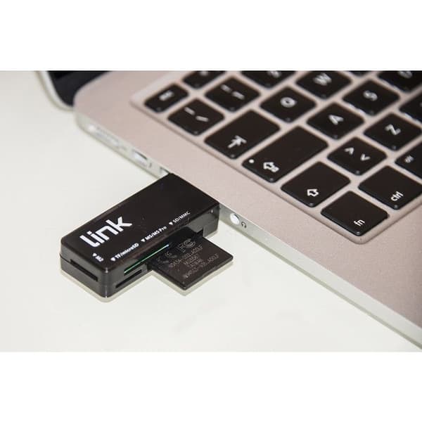 Link Accessori LKCCH04 USB 3.0 Kortläsare Svart för MicroSD SD MMC MS Duo