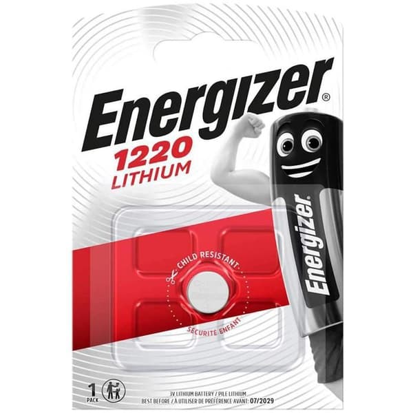 CR1220 Energizer Lithium Button Battery 3V