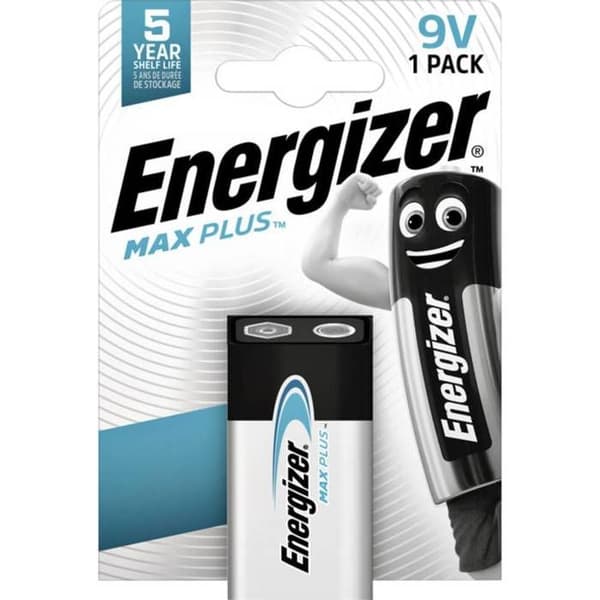 Energizer Max Plus Pile 6LR61 (9V) alkaliska 9 V 1 st