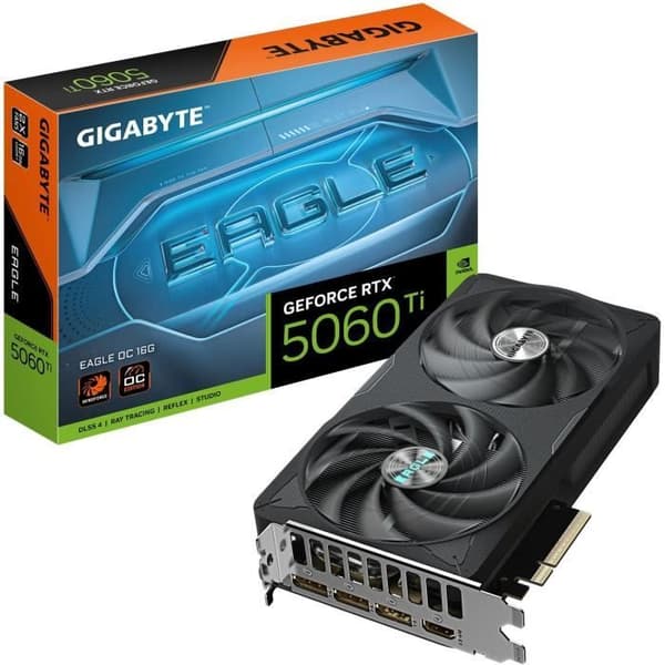 Grafikkort - GIGABYTE - GeForce RTX 5060 Ti EAGLE OC 16G