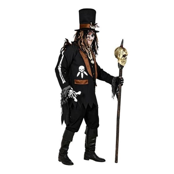 Voodoo trollkarl kostym - WIDMANN - Flerfärgad - Polyester - Inkluderar: jacka, väst, hatt