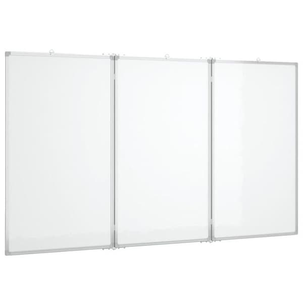 Fällbart magnetiskt whiteboard 150x100x1,7 cm aluminium