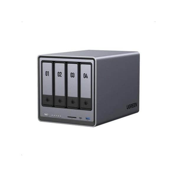NAS Ugreen 25372B 112TB 2.5GbE IA Nivå Privat Utan Diskar USB 10Gbps