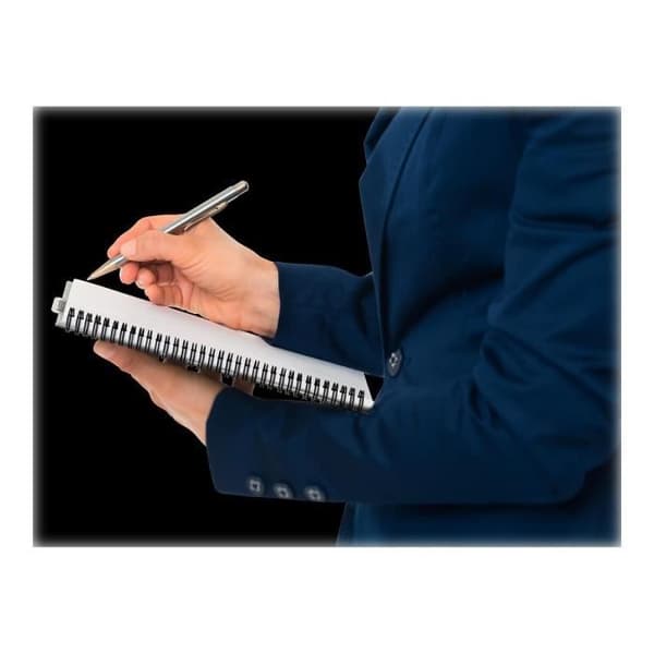 Cahier A5 - ESSELTE - Leitz Office - 180 sidor - Metallringar - Grön rutnät