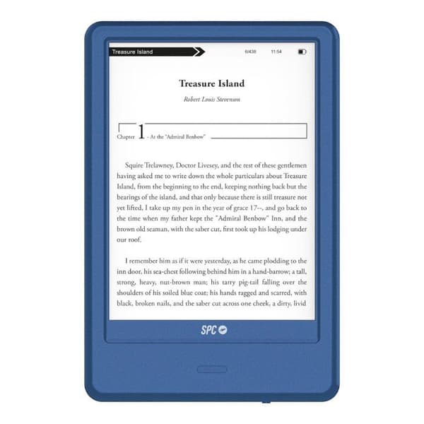 E-bok - SPC - Dickens Light 2 Pro - 6 tum - 8 GB - USB-C - Blå