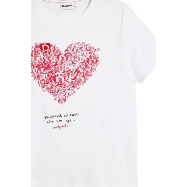T-shirt dam Desigual Cor