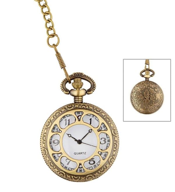 Fickur - Widmann - Mekanisk - Kedja - Steampunk-stil - Guldad