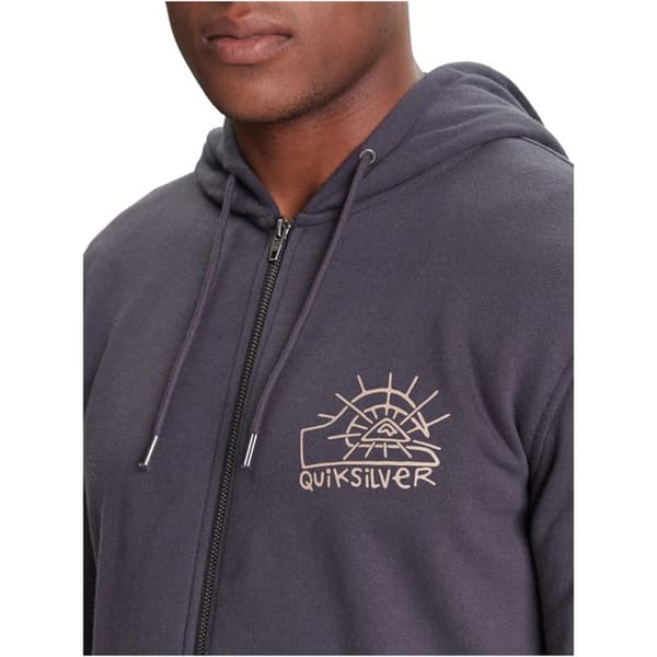 dragna molletonerade Herr - Mörkblå - Quiksilver Zip Hoodie