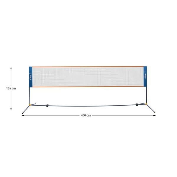 Badmintonnät - NILS - NN400 - 400 cm - Självbärande - Polyester