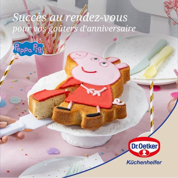Siliconform för kaka 27 x 20 cm Dr. Oetker Peppa Pig