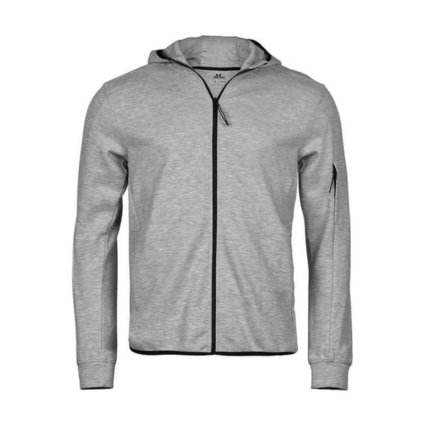 JAYS Athletic full zip hoodie - melerad grå