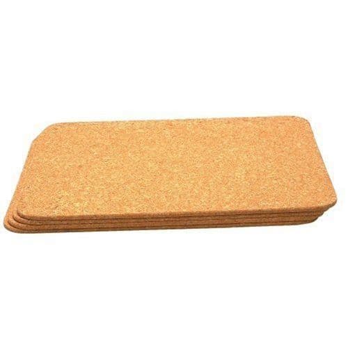 Bordstablett - T&G - Rektangulär - Kork - Paket med 4 - 40 cm x 30 cm