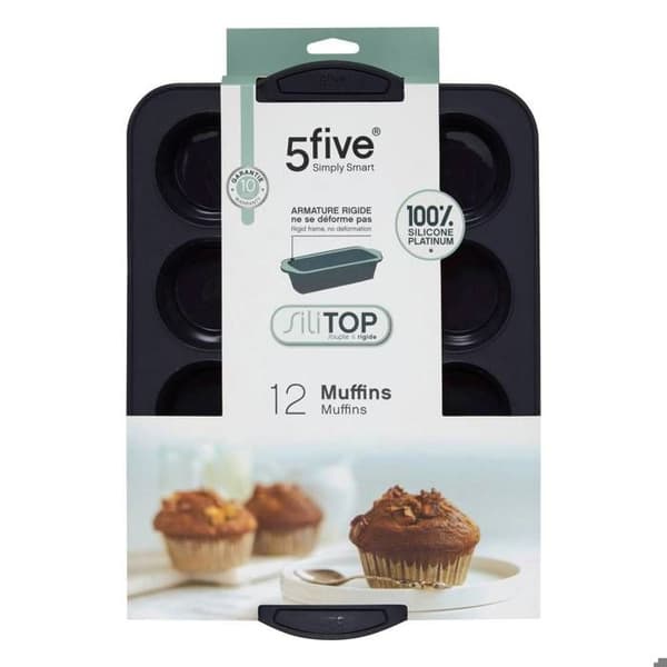 Muffinsform 12 silikon "Silitop" Grå - 5five