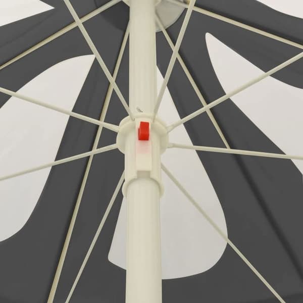 vidaXL Parasoll strand antracit 240 cm 314714