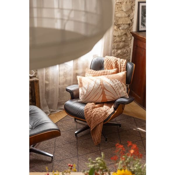 Coussin Vivaraise Nilos - Senap, lin-bomull, 40x65 cm