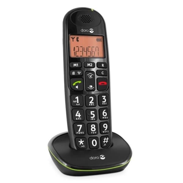 Doro PE 100W SVART trådlös telefon