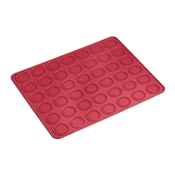 LURCH Set med macaronformar - 38 x 30 cm - Röd