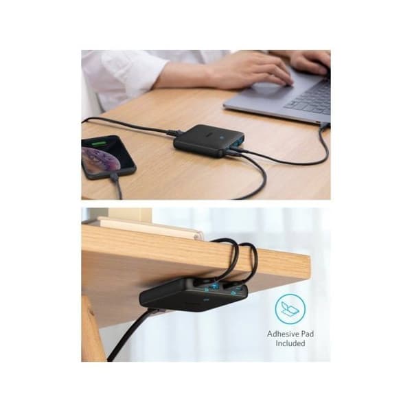 Laddare - Anker - PowerPort Atom III - 65W - 2xUSB-C - 2xUSB-A - Snabbladdning