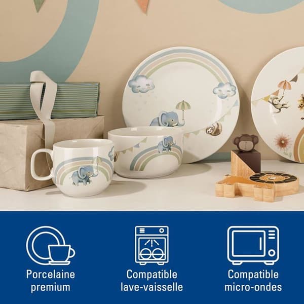 Barnservisset Villeroy & Boch Boho 3 delar - Rolig design
