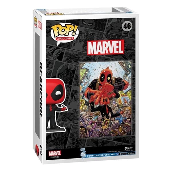 Funko - Marvel - POP! Comic Cover Deadpool (2025) 1 Deadpool i svart kostym 9 cm