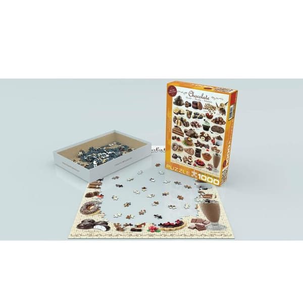 Puzzle 1000 bitar - EUROGRAPHICS - Choklad - Färg brun
