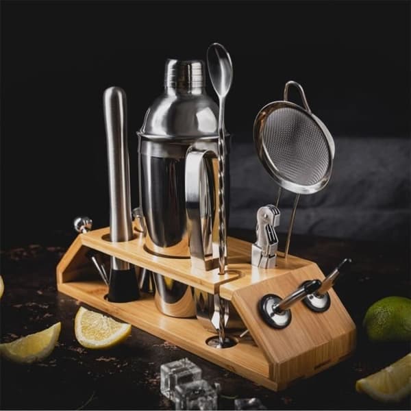 Bartender set - Klausberg - KB7654 - 13 delar - Silver - Metall, Plast