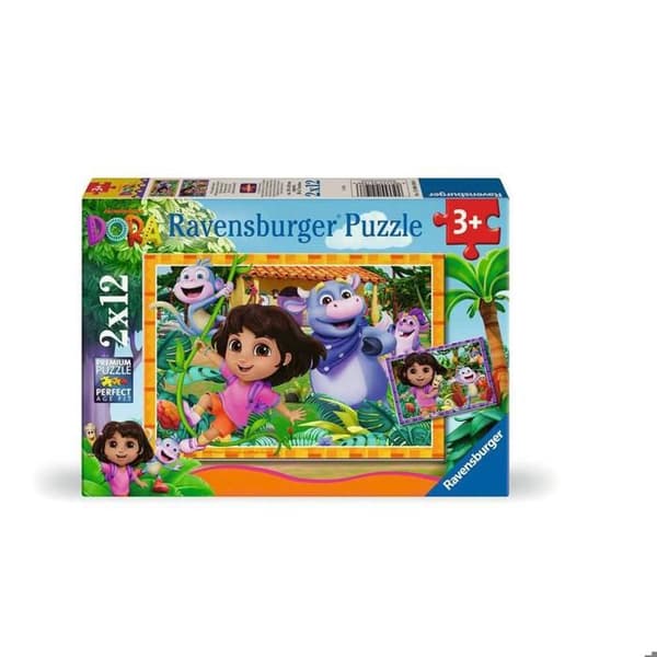 Pussel 2 x 12 Dora Vi kan klara det