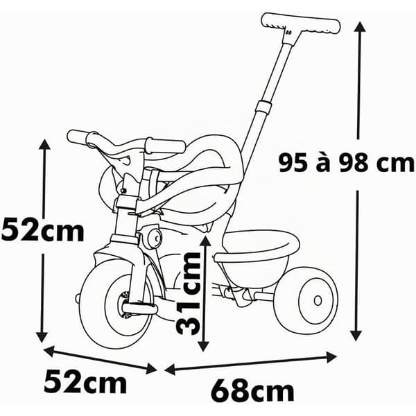 SMOBY - Be move komfort - Trike Be Move Confort Beige