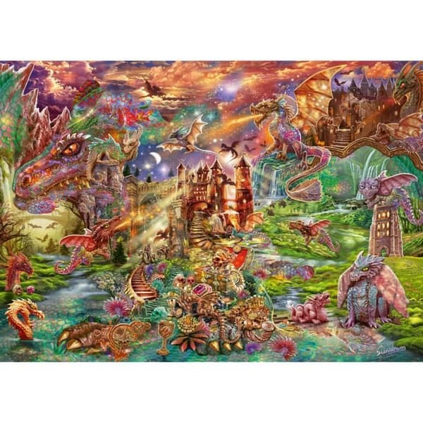 SCHMIDT SPIELE Pussel Drakarnas skatt 2000 bitar