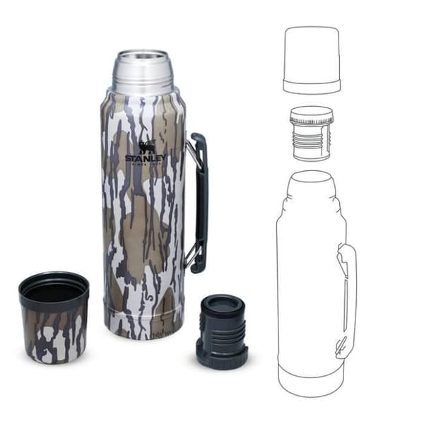 Termos - STANLEY - Klassisk - 1L - Rostfritt stål - Bottomland Mossy Oak