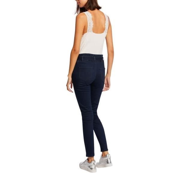 Topp - MORGAN - Rak - V-ringning - 95% viskos 5% elastan - Vit/Off-white