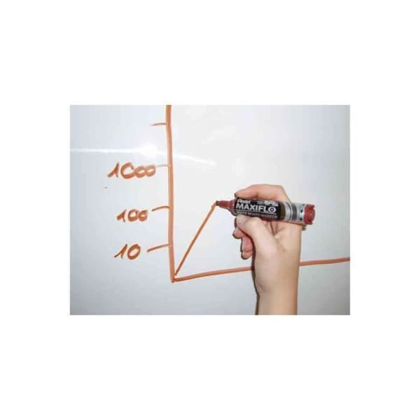 PENTEL MAXIFLO MWL5M — Markör för whiteboard orange, spets konisk 2,5 mm