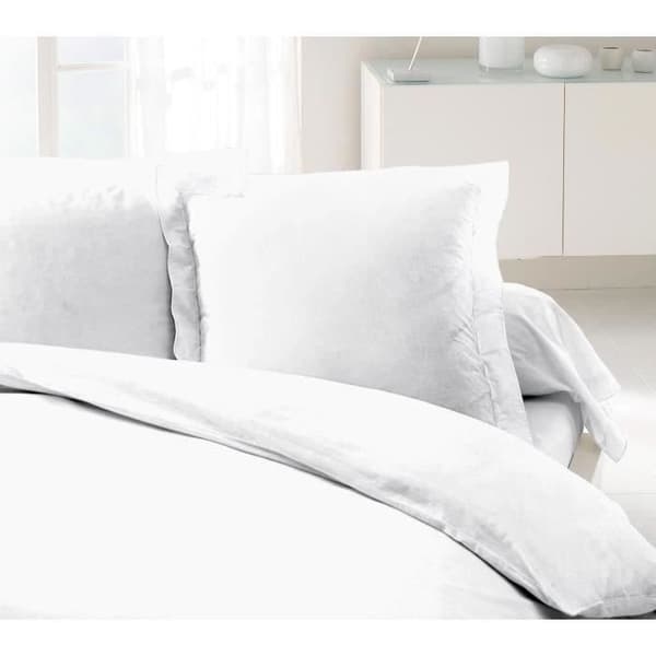 LOVELY HOME Set med 2 Kuddöverdrag 100% bomull 63x63 cm vit