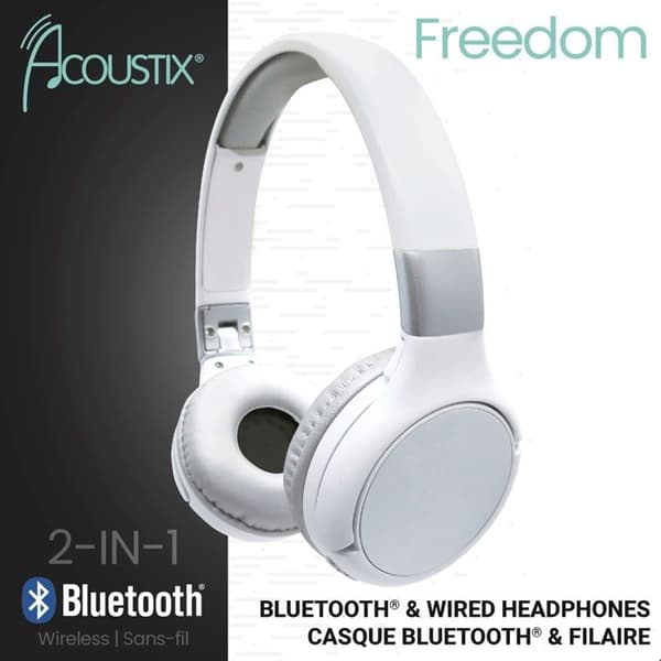 Acoustix Bluetooth och Trådbunden 2-i-1 Hörlurar