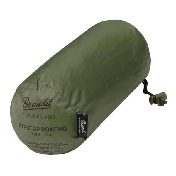 Olivgrön Ripstop Poncho - Brandit