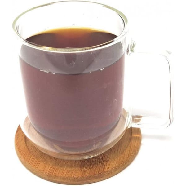 Set med 6 Glasunderlägg & Ställ "Bambu" 11cm Natur