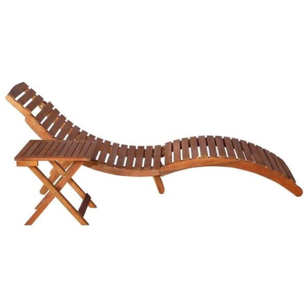 vidaXL Solstol med bord Solid Acacia Wood Brown