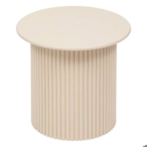 Set med 2 sidobord "Eino" beige 40x40x38cm