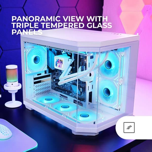 Spelchassi - MARS GAMING - MC-3TCOREM - Micro-ATX - Härdat Glas - Optimal Kylning
