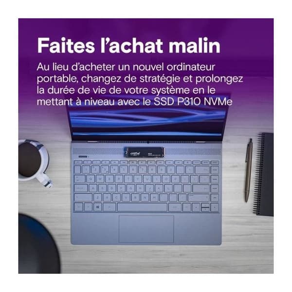 Crucial P310 - SSD - 4 To - P