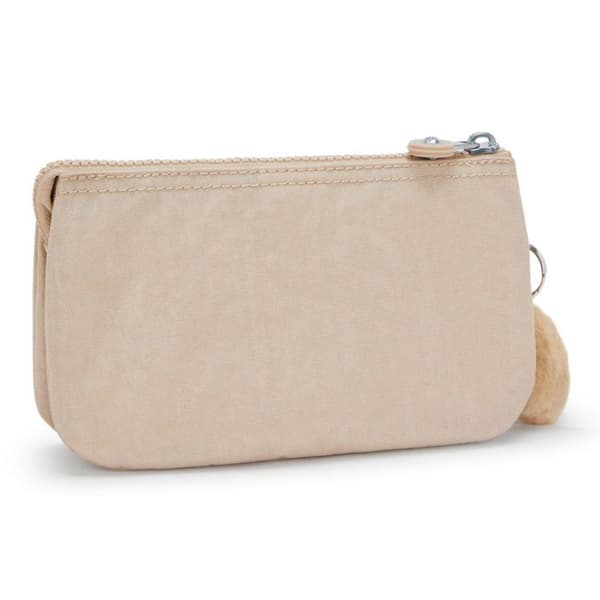 Kipling Toalettväska beige för kvinnor - Basic Plus Creativity Stor Plånbok L Glittrande Beige 319236